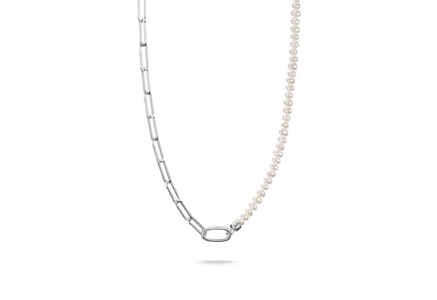 THOMAS SABO Charm-Kette Charm Club Connect: Perlen und Paperclip mit einem Connect Link, mit Süßwasserzuchtperle THOMAS SABO Charm-Kette Charm Club Connect: Perlen und Paperclip mit einem Connect Link, mit Süßwasserzuchtperle von THOMAS SABO