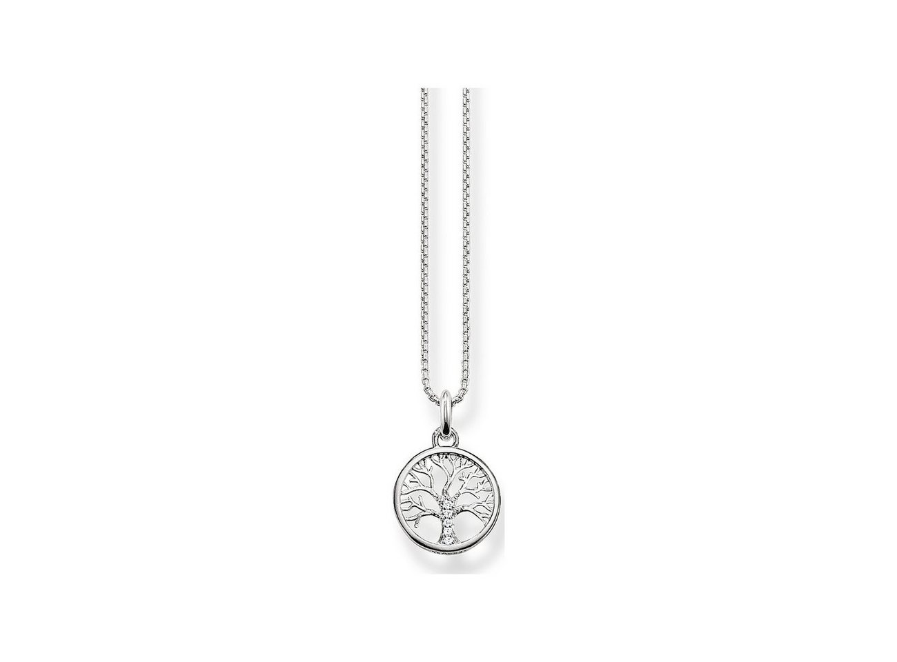 THOMAS SABO Charm-Kette Thomas Sabo Kette Necklace Tree Of Love Silber KE2092-051-14-L42V von THOMAS SABO