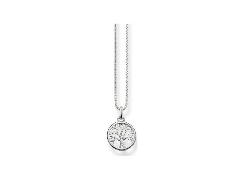 THOMAS SABO Charm-Kette Thomas Sabo Kette Necklace Tree Of Love Silber KE2092-051-14-L42V von THOMAS SABO