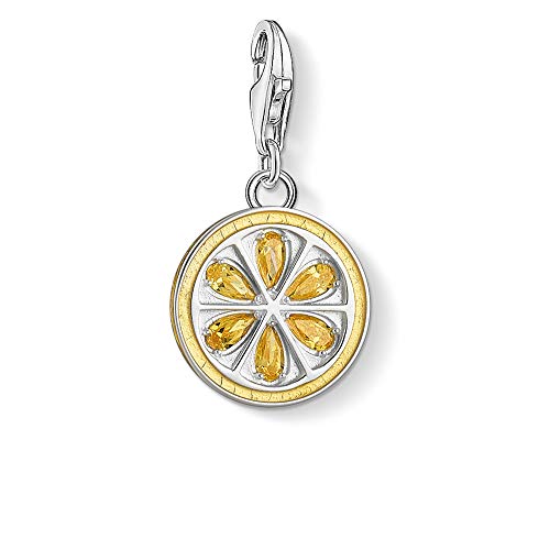 Thomas Sabo Damen Charm-Anhänger Zitrone Lemon Charm Club 925 Sterling Silber 1835-041-4 von THOMAS SABO