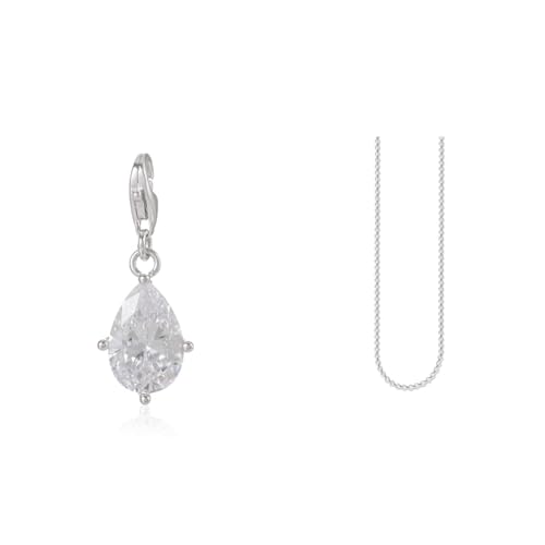 THOMAS SABO -Clasp Charms 925_Sterling_Silber 1848-051-14 & Charm Club Unisex-Charm-Kette, kleine runde Gliederkette, 925er Sterlingsilber, X0001-001-12 von THOMAS SABO