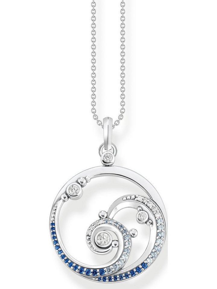 THOMAS SABO Silberkette Thomas Sabo Damen-Kette 925er Silber Spinell von THOMAS SABO