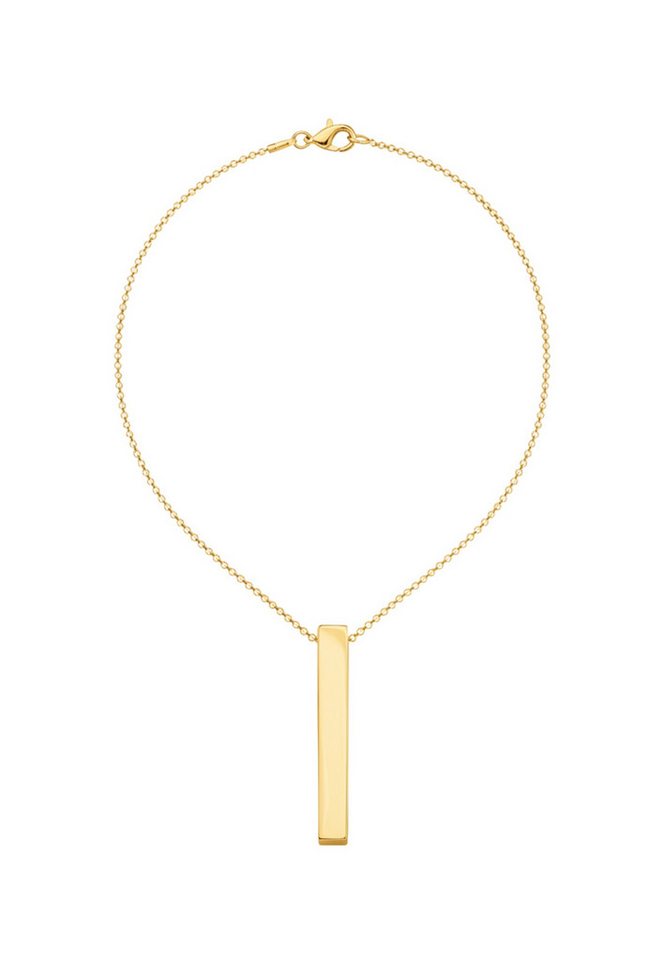 THOMAS SABO Collier Vergoldete Halskette mit Kubus-Anhänger (Set) von THOMAS SABO