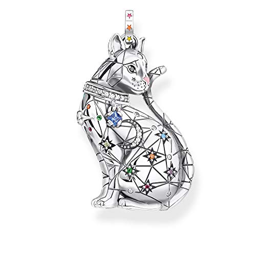 Thomas Sabo Anhänger Katze Sternenbild Silber, PE883-340-7, 3.7, Mehrfarbig von THOMAS SABO