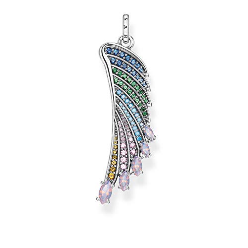 Thomas Sabo Anhänger Bunter Kolibri Flügel Silber, PE876-347-7, 4.8, Mehrfarbig von THOMAS SABO