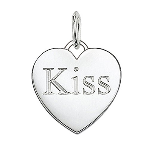 THOMAS SABO Damen-Anhänger Herz Kiss 925 Silber - PE437-001-12 von THOMAS SABO