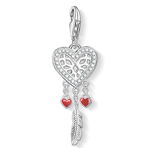 THOMAS SABO Damen-Anhänger Herz Traumfänger mit Zirkonia 925 Silber - 1426-041-27 von THOMAS SABO