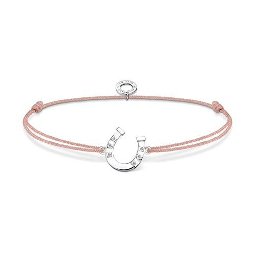 THOMAS SABO Damen Armband Little Secret Hufeisen weiße Steine 925 Sterlingsilber LS124-173-19-L20V von THOMAS SABO