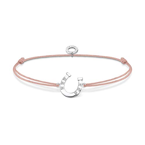 Thomas Sabo Damen Armband Little Secret Hufeisen weiße Steine 925 Sterlingsilber LS124-173-19-L20V von THOMAS SABO