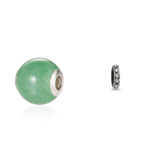 THOMAS SABO Damen Bead Aventurin Karma Beads 925 Sterling Silber K0049-010-6 & Unisex Stopper für Kette Armband Karma Beads 925 Sterling Silber KS0006-585-12 THOMAS SABO Damen Bead Aventurin Karma Beads 925 Sterling Silber K0049-010-6 & Unisex Stopper für Kette Armband Karma Beads 925 Sterling Silber KS0006-585-12 von THOMAS SABO