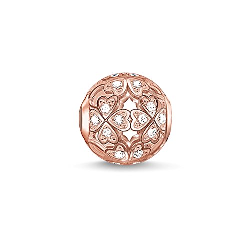 THOMAS SABO Damen Bead Kleeblatt 925Er Sterlingsilber; 750Er Roségold Vergoldung K0139-416-14 von THOMAS SABO