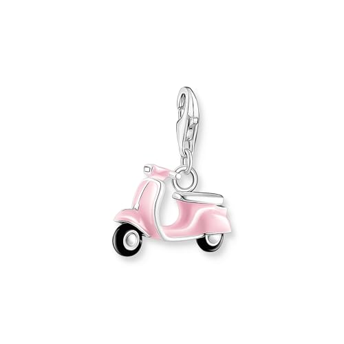 THOMAS SABO Charm-Anhänger pinker Motorroller Silber 925 Sterlingsilber, Kaltemail 1992-007-9 von THOMAS SABO