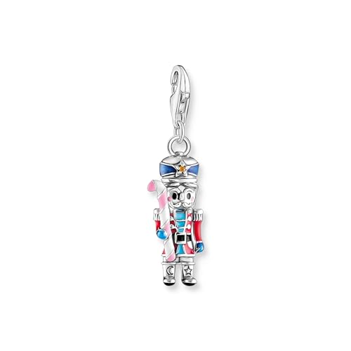 THOMAS SABO Damen Charm-Anhänger 925 Sterlingsilber, Geschwärzt, Kaltemail 2062-691-7 von THOMAS SABO