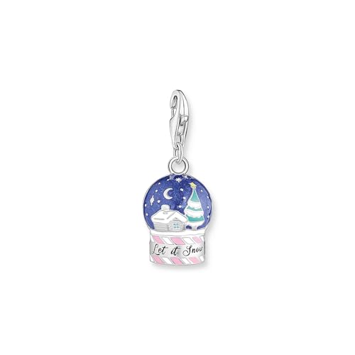 THOMAS SABO Damen Charm-Anhänger 925 Sterlingsilber, Geschwärzt, Kaltemail 2063-664-7 von THOMAS SABO