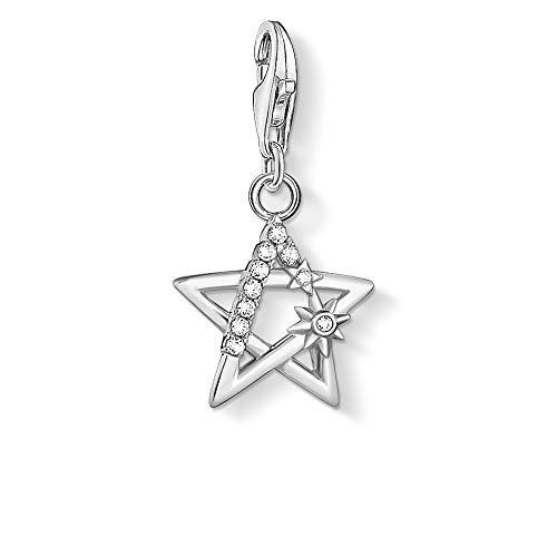 Thomas Sabo Charm-Anhänger, Sterlingsilber, Zirkonia, Stern mit Steinen, Silber Thomas Sabo Charm-Anhänger, Sterlingsilber, Zirkonia, Stern mit Steinen, Silber von THOMAS SABO