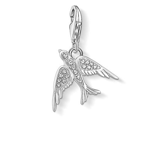 Thomas Sabo Charm-Anhänger, Sterlingsilber, Zirkonia, Vogel, Silber von THOMAS SABO