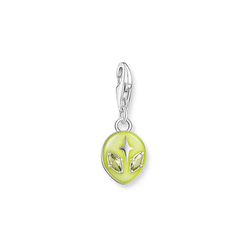 THOMAS SABO Damen Charm-Anhänger Alienkopf mit gelber Kaltemaille und Steinen Silber 925 Sterlingsilber, Kaltemail 2053-041-4 THOMAS SABO Damen Charm-Anhänger Alienkopf mit gelber Kaltemaille und Steinen Silber 925 Sterlingsilber, Kaltemail 2053-041-4 von THOMAS SABO