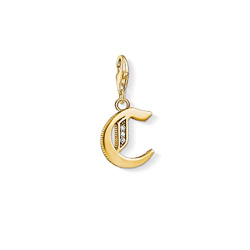 Thomas Sabo Damen-Charm-Anhänger C Buchstabe Gold Charm Club 925 Sterling Silber 1609-414-39 von THOMAS SABO