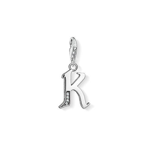 Thomas Sabo Damen Charm-Anhänger K Buchstabe Charm Club 925 Sterling Silber 1591-643-21 von THOMAS SABO