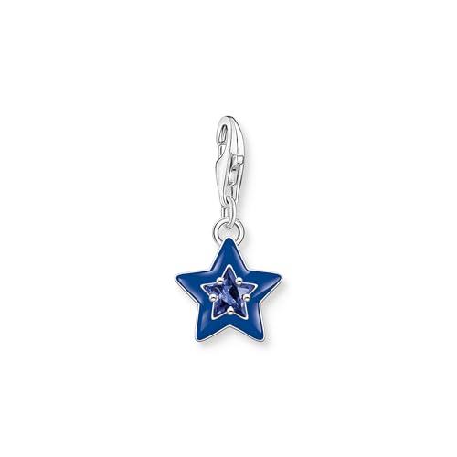 THOMAS SABO Damen Charm-Anhänger Stern mit blauem Stein und dunkelblauer Kaltemaille Silber 925 Sterlingsilber, Kaltemail 2043-496-7 THOMAS SABO Damen Charm-Anhänger Stern mit blauem Stein und dunkelblauer Kaltemaille Silber 925 Sterlingsilber, Kaltemail 2043-496-7 von THOMAS SABO