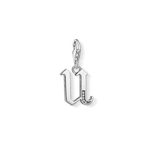 Thomas Sabo Damen-Charm-Anhänger U Buchstabe Silber Charm Club 925 Sterling Silber 1601-643-21 von THOMAS SABO