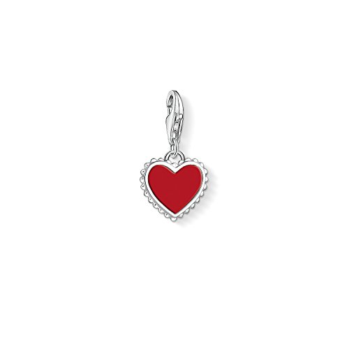 Thomas Sabo Damen-Anhänger rotes Herz 925 Sterling Silber 1564-337-10 von THOMAS SABO