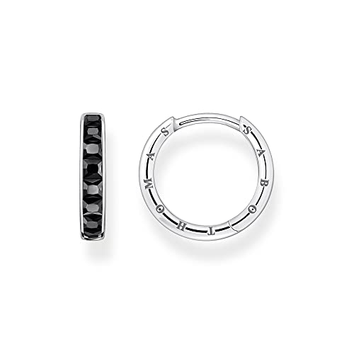 Thomas Sabo Damen Creolen in der Farbe Silber aus 925 Sterlingsilber mit Zirkonia, Größe: 20x2mm, CR668-643-11 von THOMAS SABO