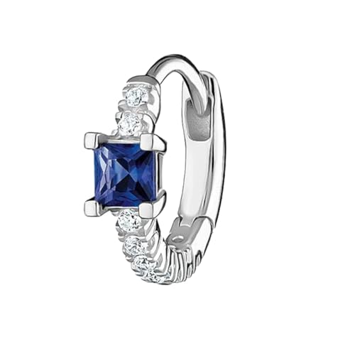 Thomas Sabo Einzel Creole mit blauen Steinen 925 Sterling Silber CR691-166-7 von THOMAS SABO