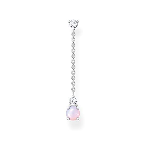 Thomas Sabo Damen Ohrring opalfarbener Stein Rosa schimmernd 925 Sterlingsilber H2180-166-7 von THOMAS SABO