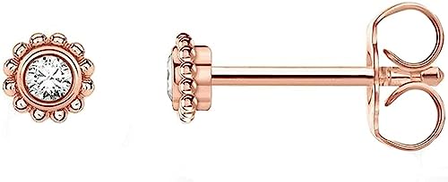 Thomas Sabo Einzel Ohrstecker Blume weißer Stein roségold vergoldetes Silber H2137-416-14 von THOMAS SABO