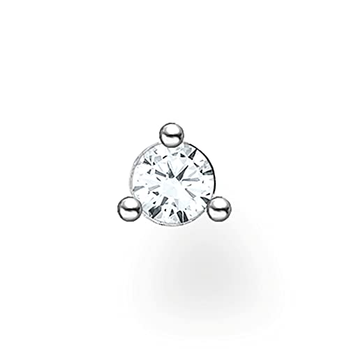 Thomas Sabo Damen Einzel Ohrstecker weißer Stein 925 Sterlingsilber H2197-051-14 von THOMAS SABO