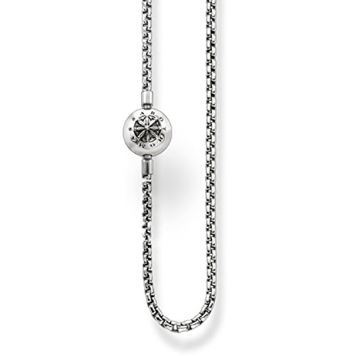 Thomas Sabo Damen-Erbskette KARMA BEADS Kette geschwärzt 925 Silber 45 cm - KK0002-001-12-L45 von THOMAS SABO