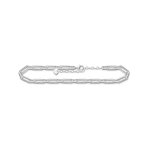 Thomas Sabo Fußkette Glieder Silber, 925er Sterlingsilber akzentuierte Ankerelemente, Länge: 22-27 cm, AK0033-001-21-L27V von THOMAS SABO