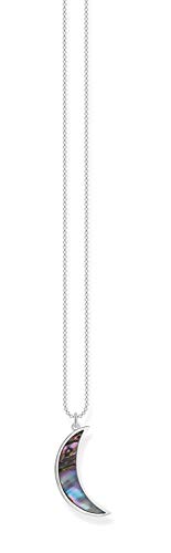 THOMAS SABO Damen Halbmondkette Perlmutt Abalone 925 Sterling Silber KE2004-509-7 von THOMAS SABO