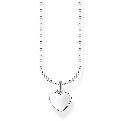 Thomas Sabo Damen Halskette Herz silber 925 Sterlingsilber, 36-38 cm Länge von THOMAS SABO