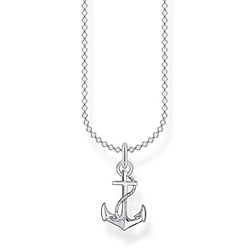 Thomas Sabo Damen Halskette Anker 925 Sterlingsilber, 38-45 cm Länge von THOMAS SABO