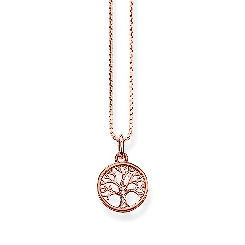 THOMAS SABO Damen Kette Baum der Liebe Roségold 925 Sterling Silber Rotgold 18 Karat KE2092-416-14 von THOMAS SABO