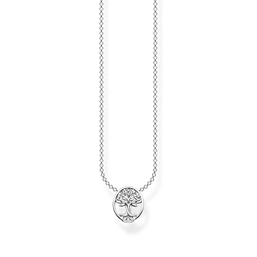 THOMAS SABO Damen Kette Tree of Love weiße Steine 925 Sterlingsilber KE2126-051-14-L45V von THOMAS SABO