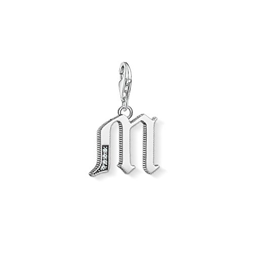 Thomas Sabo Damen Charm-Anhänger M Buchstabe Charm Club 925 Sterling Silber 1593-643-21 von THOMAS SABO