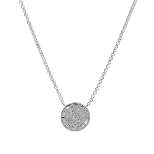 THOMAS SABO Damen-Kette mit Anhänger 925 Silber Zirkonia weiß Brillantschliff 45 cm - SCKE150148 von THOMAS SABO