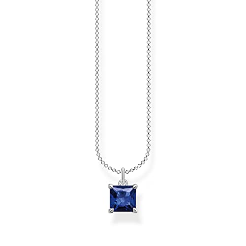 THOMAS SABO Damen Kette mit blauem Stein Silber 925 Sterlingsilber KE2156-699-32 von THOMAS SABO