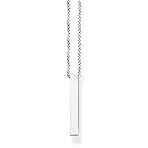 Thomas Sabo Damen Kette Silberner Quader 925 Sterling Silber KE1907-001-21 von THOMAS SABO