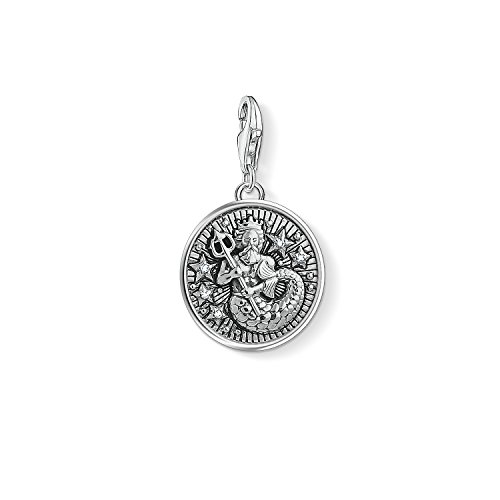 Thomas Sabo Damen Charm-Anhänger Sternzeichen Wassermann Charm Club 925 Sterling Silber 1638-643-21 von THOMAS SABO