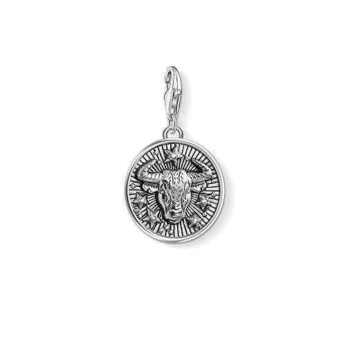 Thomas Sabo Damen Charm-Anhänger Sternzeichen Stier Charm Club 925 Sterling Silber 1641-643-21 von THOMAS SABO