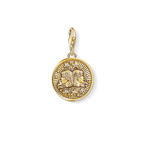 Thomas Sabo Damen Herren-Charm-Anhänger Sternzeichen Zwilling Charm Club 925 Sterling Silber vergoldet 1654-414-39 Thomas Sabo Damen Herren-Charm-Anhänger Sternzeichen Zwilling Charm Club 925 Sterling Silber vergoldet 1654-414-39 von THOMAS SABO