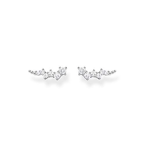 Thomas Sabo Ohrringe Ear climber weiße Steine silber 925 Sterling Silber H2157-051-14 von THOMAS SABO