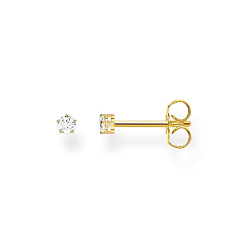 Thomas Sabo Einzel Ohrstecker weißer Stein klein gold vergoldetes Silber H2147-414-14 Thomas Sabo Einzel Ohrstecker weißer Stein klein gold vergoldetes Silber H2147-414-14 von THOMAS SABO