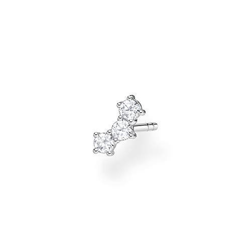 Thomas Sabo Damen Ohrring Einzel Ohrstecker weiße Steine 925 Sterling Silber H2132-051-14 Thomas Sabo Damen Ohrring Einzel Ohrstecker weiße Steine 925 Sterling Silber H2132-051-14 von THOMAS SABO