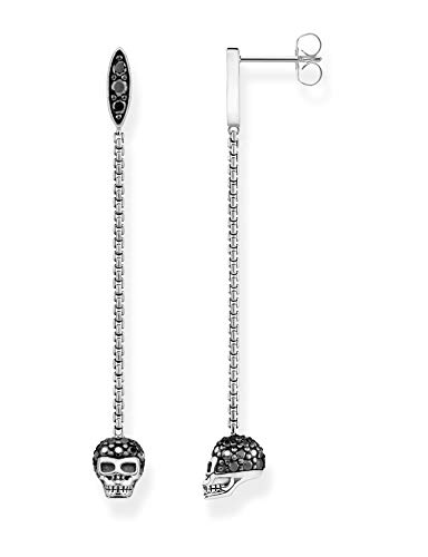 THOMAS SABO Damen Ohrstecker Totenkopf 925 Sterlingsilber, Geschwärzt H2164-643-11 von THOMAS SABO