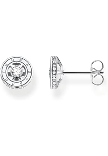 Thomas Sabo Damen Ohrstecker Kreis in der Farbe Silber aus 925 Sterlingsilber mit Zirkonia, Größe: 8,5x8,5mm, H2062-051-14 von THOMAS SABO